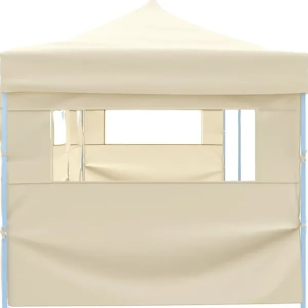 Discount Partytält & paviljoner - Living Pop-Up hopfällbart partytält med 5 sidoväggar 3x9 m gräddvit Tält & Lusthus