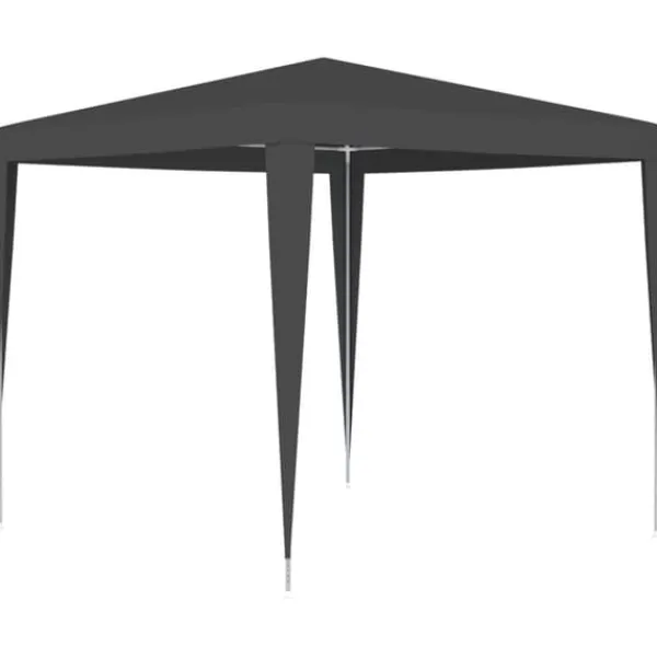 Partytält & paviljoner - Living Professionellt partytält 2,5x2,5 m antracit 90 g/m²