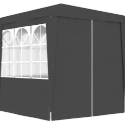 New Partytält & paviljoner - Living Professionellt partytält med väggar 2x2 m antracit 90 g/m² Tält & Lusthus