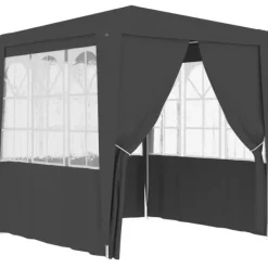 New Partytält & paviljoner - Living Professionellt partytält med väggar 2x2 m antracit 90 g/m² Tält & Lusthus