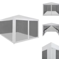 Discount Partytält & paviljoner - Living Partytält med 4 sidoväggar i nät 4x3 m Tält & Lusthus