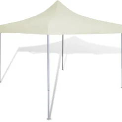 vidaXL Partytält 3 x 3 m gräddvit