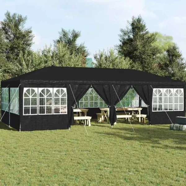 vidaXL Partytält Antracit och vitt 800 x 400 x 266 cm