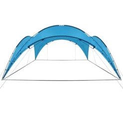 Partytält valv 450x450x265 cm - Perfekt för fester och grillkvällar | Färg: Ljusblå | Storlek: 450x450x265 cm