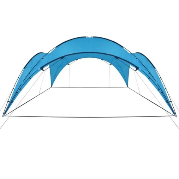 Partytält valv 450x450x265 cm - Perfekt för fester och grillkvällar | Färg: Ljusblå | Storlek: 450x450x265 cm