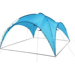 Partytält valv 450x450x265 cm - Perfekt för fester och grillkvällar | Färg: Ljusblå | Storlek: 450x450x265 cm