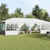 vidaXL Partytält Vit 800 x 400 x 266 cm polyeten