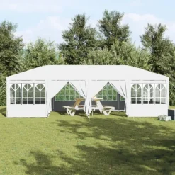 vidaXL Partytält Vit 800 x 400 x 266 cm polyeten