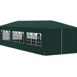 Partytält 3x9 m - UV-beständigt och vattentåligt | Färg: Grön | Storlek: 3x9 m