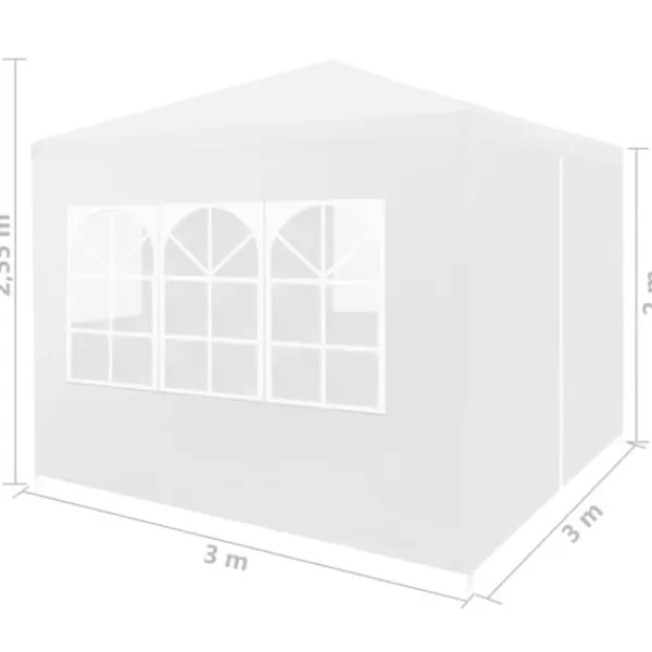 Partytält 3x3 m vit - Partytält - Festtält - Home & Living