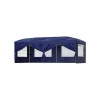 Best Pavilion Blue, 25 x 25 mm och de korsade 20 x 10 mm rören i den övre delen säkerställer att detta trädgårdstält håller länge och, med rätt skötsel, Tält & Lusthus