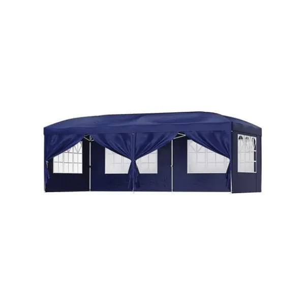 Best Pavilion Blue, 25 x 25 mm och de korsade 20 x 10 mm rören i den övre delen säkerställer att detta trädgårdstält håller länge och, med rätt skötsel, Tält & Lusthus