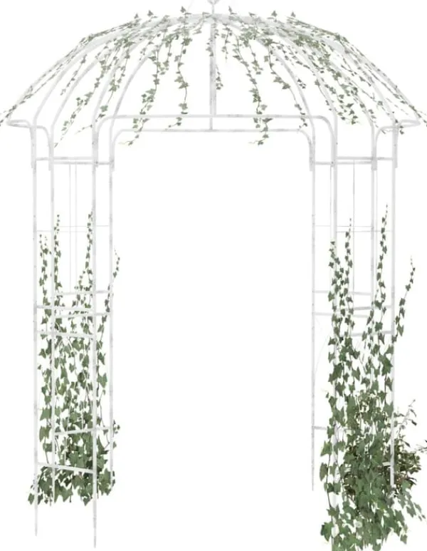 New Pavilion Rose Arch - Pergola - Väderbeständig metall - Landsbygdens elegant trädgårdsdekoration Valvbågar, Spaljéer, Bersåer & Pergolor