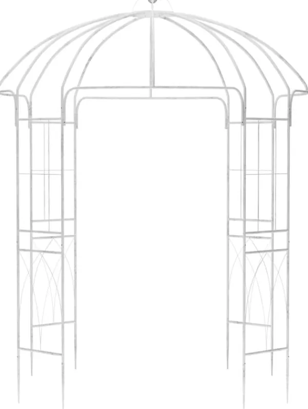 New Pavilion Rose Arch - Pergola - Väderbeständig metall - Landsbygdens elegant trädgårdsdekoration Valvbågar, Spaljéer, Bersåer & Pergolor