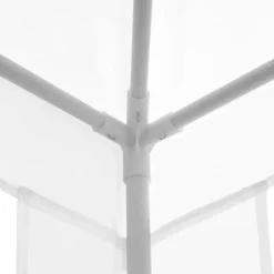 Paviljong 2,7×2,7 m vattenavvisande & vintertålig, vit