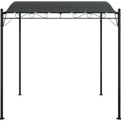 Clearance Paviljong antracit 2x2,3 m 180 g/m² tyg och stål Valvbågar, Spaljéer, Bersåer & Pergolor