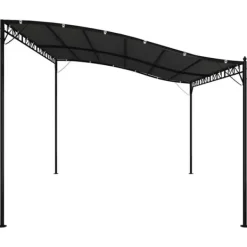 Outlet Paviljong antracit 4x3 m – Vattenbeständig Polyester med Stålram | Färg: Antracit | Storlek: 4x3 m Tält & Lusthus