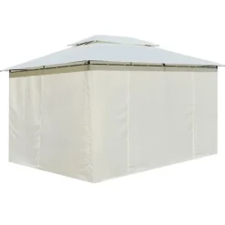Sale Paviljong med draperier 4x3 m vit - Paviljong - Paviljonger - Home & Living Tält & Lusthus