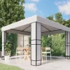 Paviljong med dubbeltak för utomhusaktiviteter | Färg: Vit | Storlek: 3x3 m Tält & Lusthus