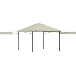Sale Paviljong med förlängda tak 3x3x2,75 m gräddvit 180 g/m² Tält & Lusthus