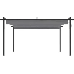 Paviljong med infällbart tak 4x3 m antracit - Paviljong - Paviljonger - Home & Living