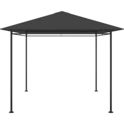 Online Paviljong med massiv stålkonstruktion för utomhusbruk | Färg: Antracit | Storlek: 384x281x270 cm Tält & Lusthus