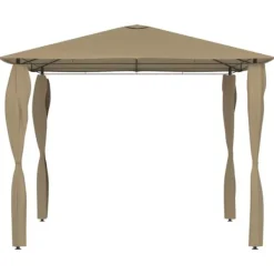 Paviljong med stolpar 3x3x2,6 m taupe 160 g/m² - Paviljong - Paviljonger - Home & Living Tält & Lusthus