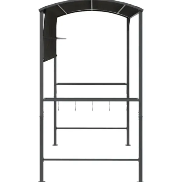 Paviljong med tak för utomhusevenemang - Robust och vattentålig | Färg: Antracit | Storlek: 220x110x200 cm