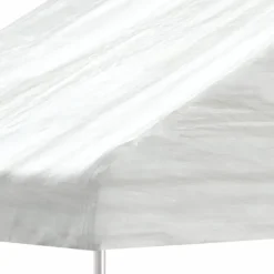 Clearance Paviljong med tak vit 13,38x2,28x2,69 m polyeten Tält & Lusthus