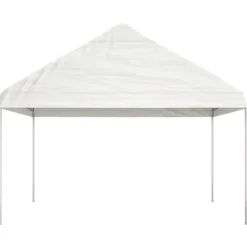 vidaXL Paviljong med tak vit 15,61x4,08x3,22 m polyeten