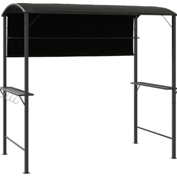 vidaXL Paviljong med tak 220x110x200 cm antracit