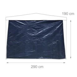 Online Paviljong sidovägg set, 2-pack Tält & Lusthus