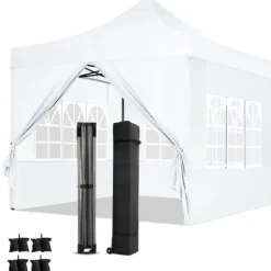 Sale Paviljong, Vattentät, Pop-Up Design,Vit Tält & Lusthus