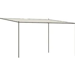 Outlet Paviljong vit 4x4 m 180 g/m² tyg och stål Valvbågar, Spaljéer, Bersåer & Pergolor