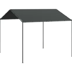 Discount Paviljong 3x3 m i antracit med stålram och polyester | Färg: Antracit | Storlek: 3x3 m Tält & Lusthus