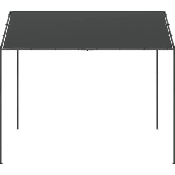 Discount Paviljong 3x3 m i antracit med stålram och polyester | Färg: Antracit | Storlek: 3x3 m Tält & Lusthus