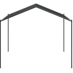 Discount Paviljong 3x3 m i antracit med stålram och polyester | Färg: Antracit | Storlek: 3x3 m Tält & Lusthus