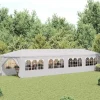 Paviljong 3x12 m vit - Partytält med sidopaneler | Färg: Vit | Storlek: 3x12 m Tält & Lusthus