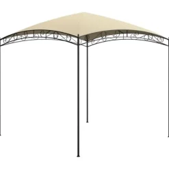 Clearance Paviljong 3x3x2,65 m gräddvit 180 g/m² Tält & Lusthus