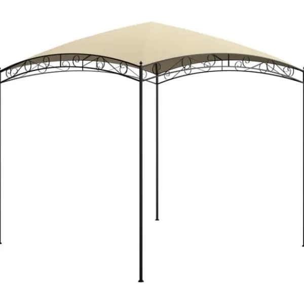 Clearance Paviljong 3x3x2,65 m gräddvit 180 g/m² Tält & Lusthus