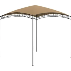New Paviljong 3x3x2,65 m taupe 180 g/m² Tält & Lusthus