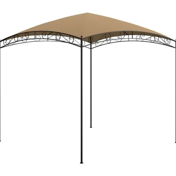 New Paviljong 3x3x2,65 m taupe 180 g/m² Tält & Lusthus