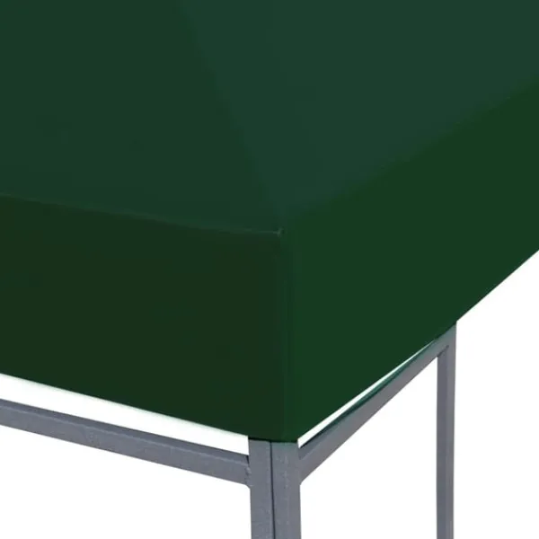 vidaXL Paviljongtak 310 g/m² 3x3 m grön