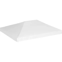 vidaXL Paviljongtak 270 g/m² 4x3 m vit