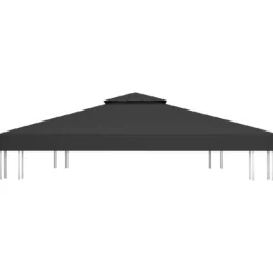 Paviljongtak med ventilering 310 g/m² 4x3 m svart - Paviljong - Paviljonger - Home & Living