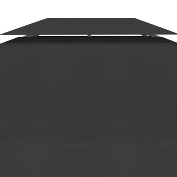 Paviljongtak med ventilering 310 g/m² 4x3 m svart - Paviljong - Paviljonger - Home & Living