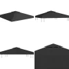Best Paviljongtak med ventilering 310 g/m² 3x3 m svart - Paviljong - Paviljonger - Home & Living Tält & Lusthus