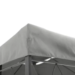 Paviljongtak 3x4 m, ersättningstak i polyester, ljusgrå, vädertåligt