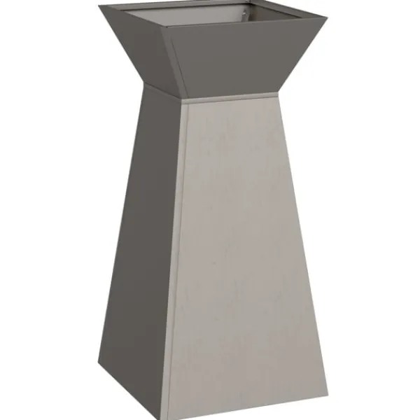vidaXL Pelarkrukor Silver 35 x 35 x 73 cm Väderbeständig stål