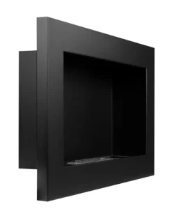 Sale Perfekt för julen julklapp Etanolkamin Bioethanol väggmonterad biospis 65 x 40 x 12 cm matt svart Biopanna miljövänlig biospis Öppna Spisar